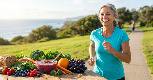 The Gut–Energy Axis After 50: How Fruit and Veggie Fiber and Polyphenols Power Mitochondria