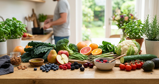 Steady Energy, Stable Glucose: The Science of Low‑Glycemic Fruits and Vegetables, Fiber, and Polyphenols