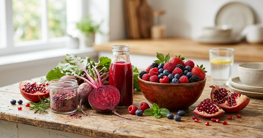 Red Superfoods for Everyday Performance: The Science of Berries, Beet Nitrates, and Polyphenols