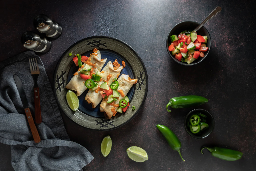 Spice Up Your Life with Tomato Taquitos and Vegan Tamales