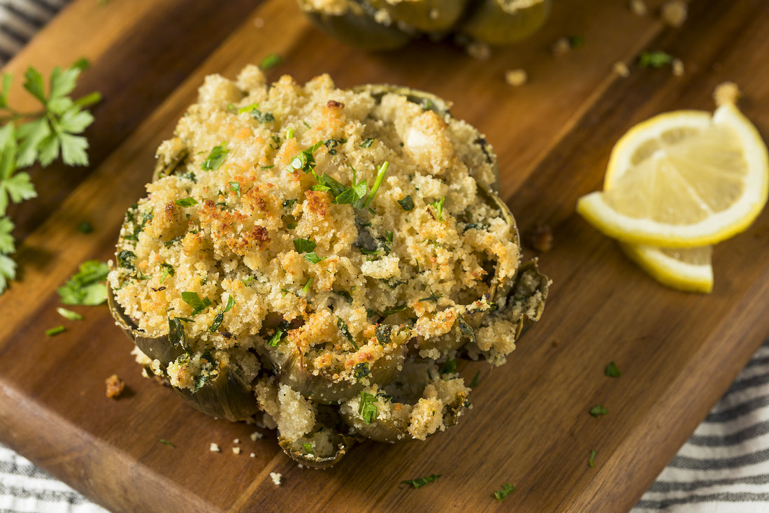 Vegan Italian Stuffed Artichoke Recipe